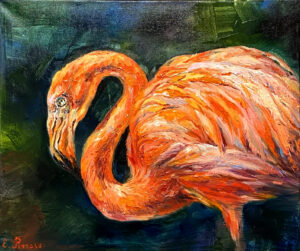 фламинго картина